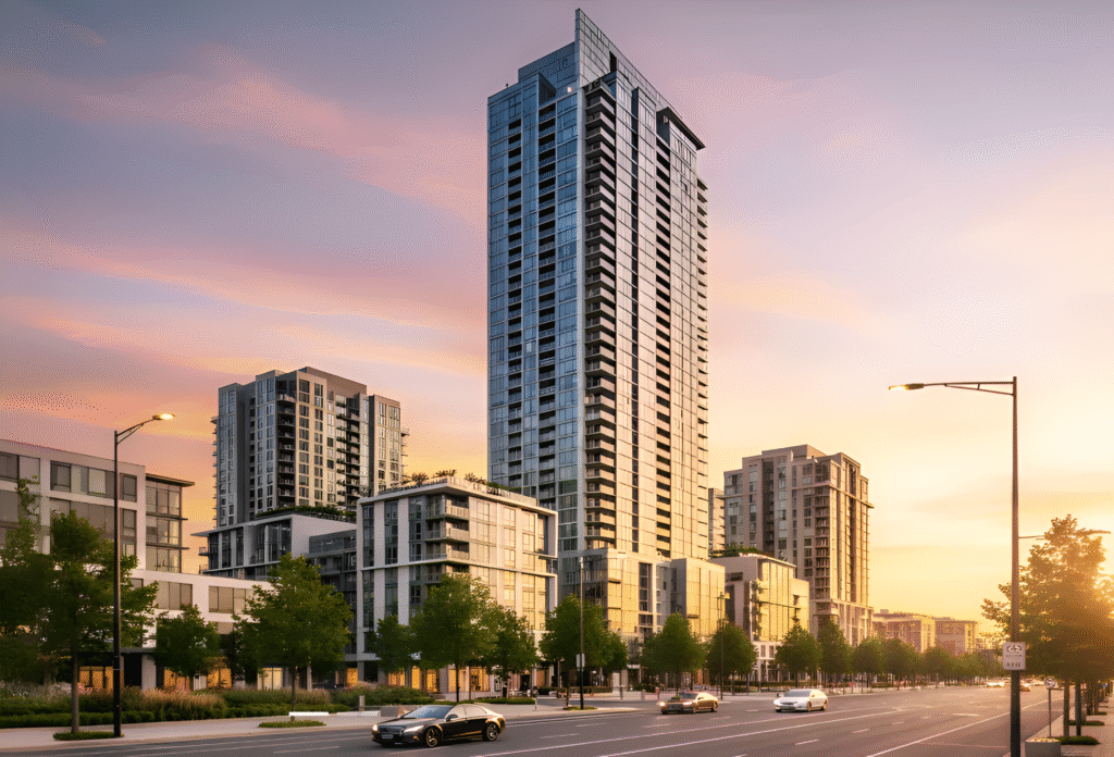 Luxury residential tower with modern deck homes at Rudra Starlight Life 360 Kandivali West