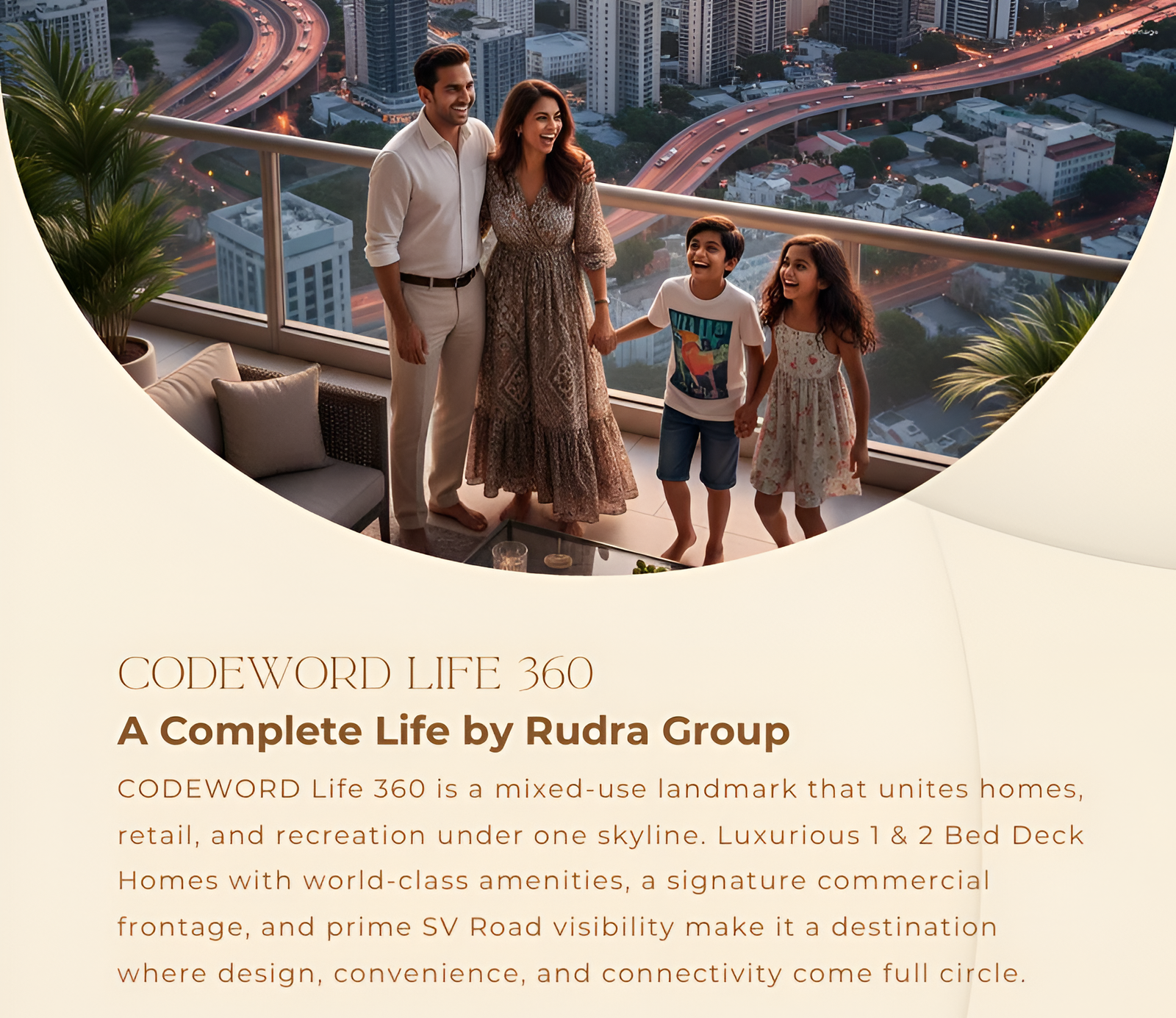 Luxury deck residences with open skyline views at Rudra Starlight Life 360 Kandivali West